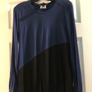 Color Block BCBGMAXAZRIA Asymmetrical Knit Top